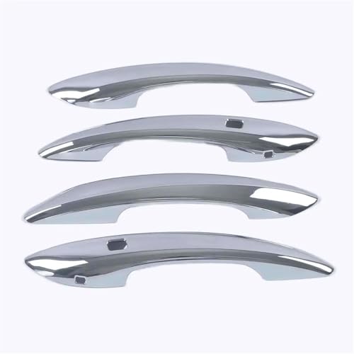 NMBZVE Auto Türgriff Abdeckung Decor Zubehör Für Hyundai 2020 2021 2022 2023(Silver 2 buttons) von NMBZVE