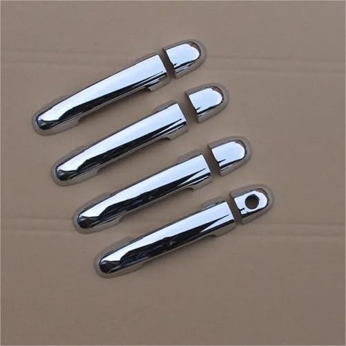 NMBZVE Auto Türgriff Abdeckung Trim Aufkleber Overlay Für Hyundai I20 2008-2013(Silver 1 keyhole) von NMBZVE
