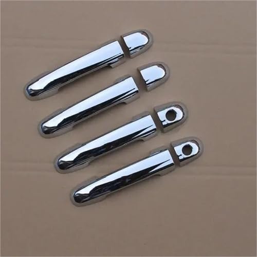 NMBZVE Auto Türgriff Abdeckung Trim Aufkleber Overlay Für Hyundai I20 2008-2013(Silver 2 keyholes) von NMBZVE