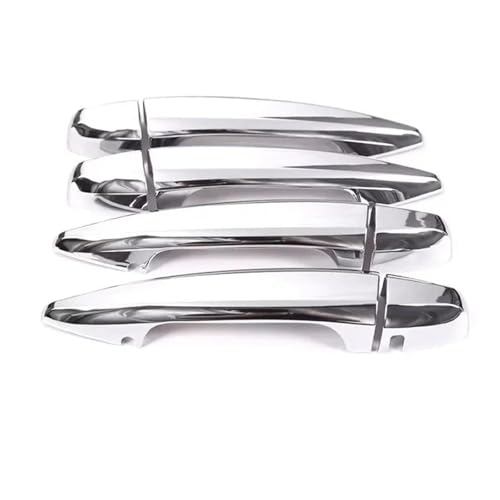 NMBZVE Auto Türgriff Abdeckung Trim Aufkleber Styling Zubehör Für BMW X5 2014-2018 X6 2015-2019(Silber) von NMBZVE