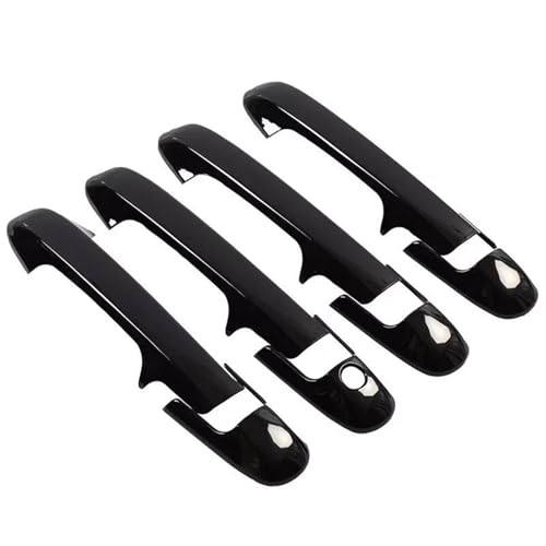 NMBZVE Auto Türgriff Abdeckung Trim Zubehör Schützen Dekoration Für Accord 2003-2007(Schwarz) von NMBZVE