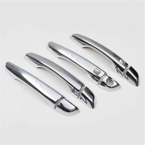 NMBZVE Auto Türgriff Schüssel Abdeckung Trim Zubehör Für Hyundai Für Tucson 2015-2019(Silver 2 buttons) von NMBZVE