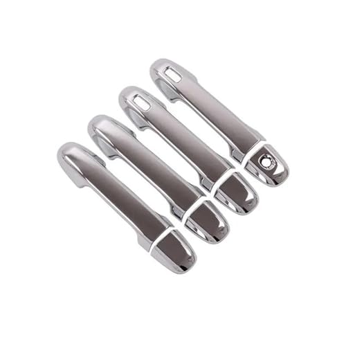 NMBZVE Autotürgriffabdeckung Dekoraufkleber Overlay Styling Zubehör Für Subaru Für Impreza 2017-2021(Silber) von NMBZVE