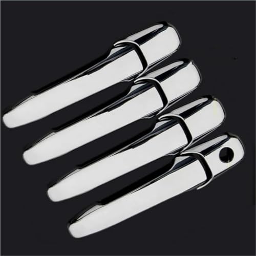 NMBZVE Autotürgriffabdeckung Trim Aufkleber Styling Zubehör Für Mazda 2 Für Demio 2003-2007(Silber) von NMBZVE