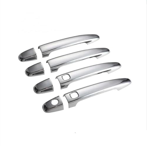 NMBZVE Autotürgriffabdeckung Trim Overlays Styling Zubehör Für Toyota Für Harrier 2003-2009(Silver 2 buttons) von NMBZVE
