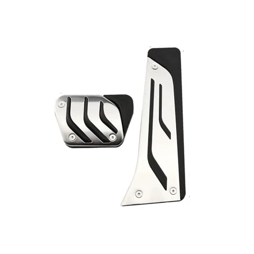 NMBZVE Bremssensor rutschfeste Auto-Fußpedal-Brems-Gaspedalkappen Gaspedal-Bremsabdeckung LHD Für B&MW M 5er F10 F11 523i 528i 530i 535i 550i at(Style 2(at)) von NMBZVE