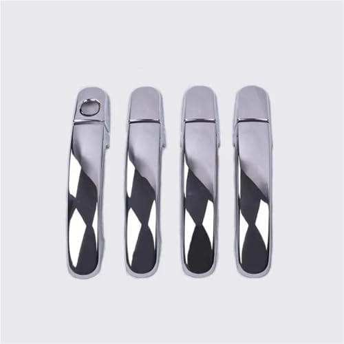 NMBZVE Chrom Auto Türgriff Abdeckung Trim Overlays Zubehör Für Ford Für Focus 2005-2011(Silber) von NMBZVE