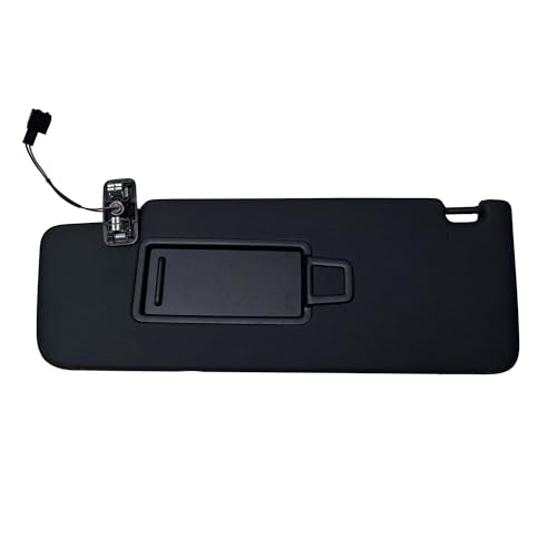 NMBZVE Für Tiguan L II Für Touran L II 2017-2020 Schwarz Grau Front Sonnenblende Panel Mit Spiegel 5TD857521 5TD857522 Sonnenschutzabdeckung(Driver Side) von NMBZVE
