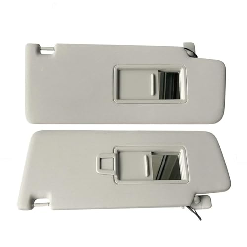 NMBZVE Grau Auto Sonnenblende Machen Mit Spiegel Für Skoda Für KODIAQ NS 2016-2023 5NA857551 5NA857552 Sonnenschutzabdeckung(1 Pair-2PCS) von NMBZVE