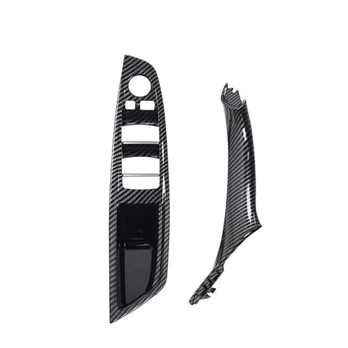 NMBZVE Linkslenker Auto Innentür Fenster Schalter Panel Pull Griff Set Für F10 F11 F18 520 523 525 528 530(Style 7) von NMBZVE