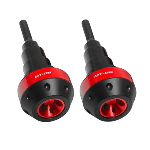 NMBZVE Sturzbügelschutz CNC Aluminium Rahmen Slider Crash Protector Motorrad Anti-Drop Fallen Schutz Für MT09 SP FZ09 2021 2022(Red a) von NMBZVE