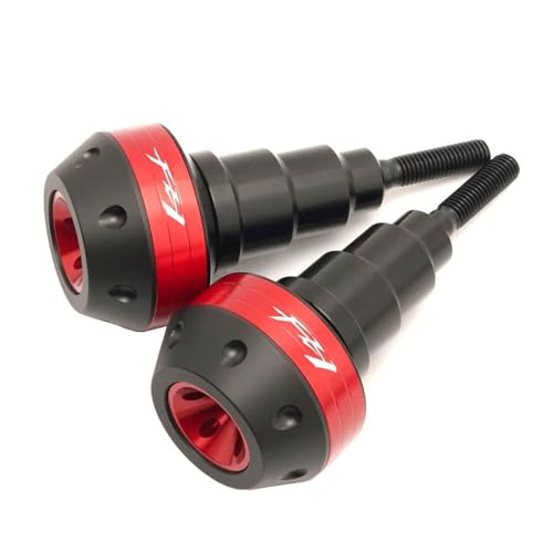 NMBZVE Sturzbügelschutz Motorrad CNC Aluminium Rahmen Sliders Crash Protector Für FZ1 FZ6 FZ8 Für FAZER FZ 1 FZ 6 FZ 8 Fallen Schutz Pad(Red b) von NMBZVE