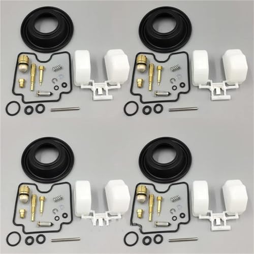 NMBZVE Vergaserreparatur Motorrad Vergaser Reparatur Kit Membran Schwimmer Für Suzuki Für Katana GSX600F 1998-2006 GSX 600F(4 Set A) von NMBZVE