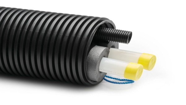 Verrohrungssystem für 6-11 kW außen aufgestellte Luft / Wasser / Wärmepumpen | Aeroline PEX 32 terra | Erdreichverlegung von NMC (Hersteller von synthetischer Schaumstoffe)