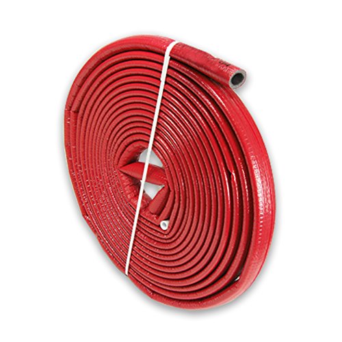 10m PE-Rohrisolierung rund mit Schutzhaut rot DN 20-22mm - Isolierstärke 4mm von NMC