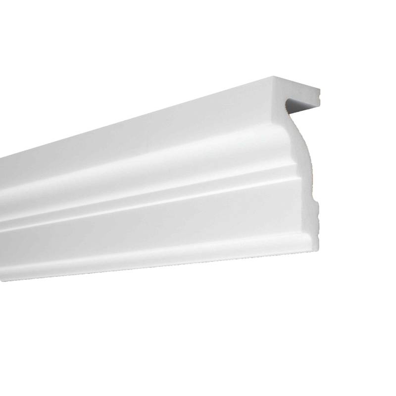 Auffallende Zierleiste (NMC WALLSTYL - WL4) 40 x 100 x 2000 mm hochfestes Polystyrol von NMC