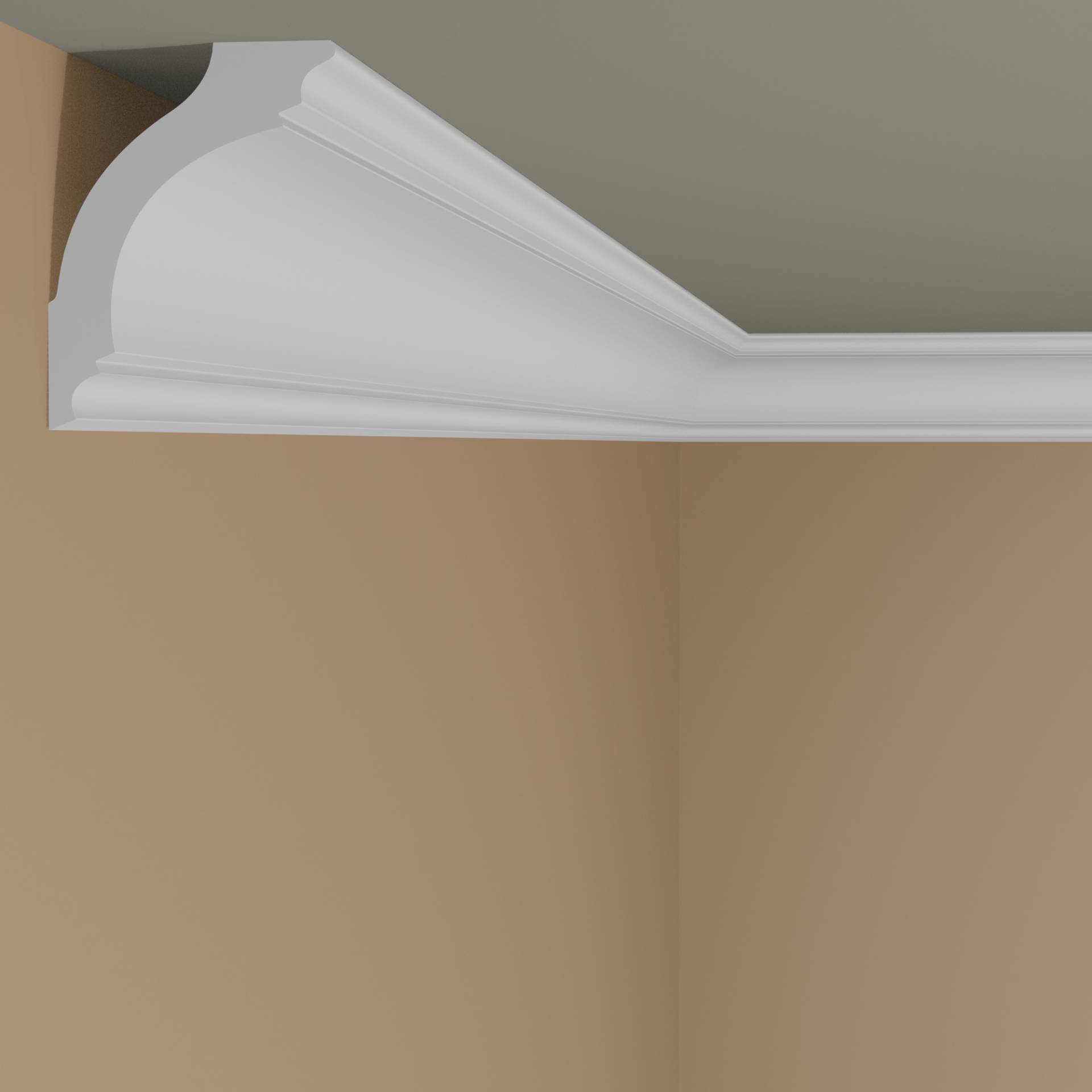 Beliebte Licht Stuckleiste (NMC ARSTYL - Z1220) aus hochfestem Polyurethan (50 x 75 x 2000 mm) von NMC