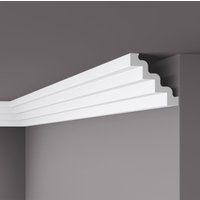 Eckleiste NMC ST4 nomastyl Noel Marquet Zierleiste Stuckleiste Modernes Design weiß 2 m von NMC