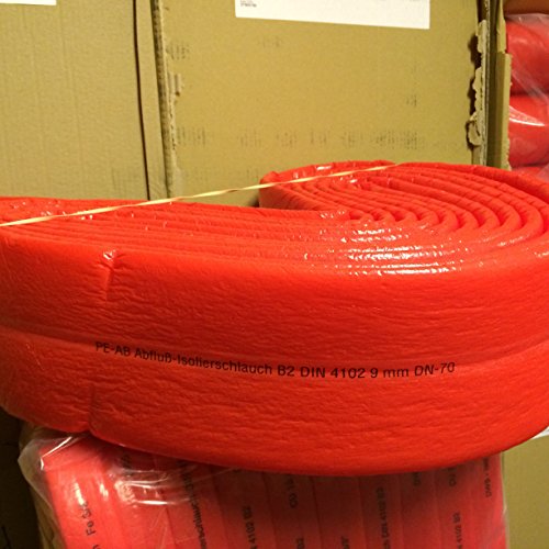 Kaiflex Schutzschlauch 70 x 9mm voller Karton 50m Inhalt a 10m (2,85€/Meter) Abflussisolierung Abwasserschutzschlauch Isolierschlauch Rohrisolierung Isolierung von NMC