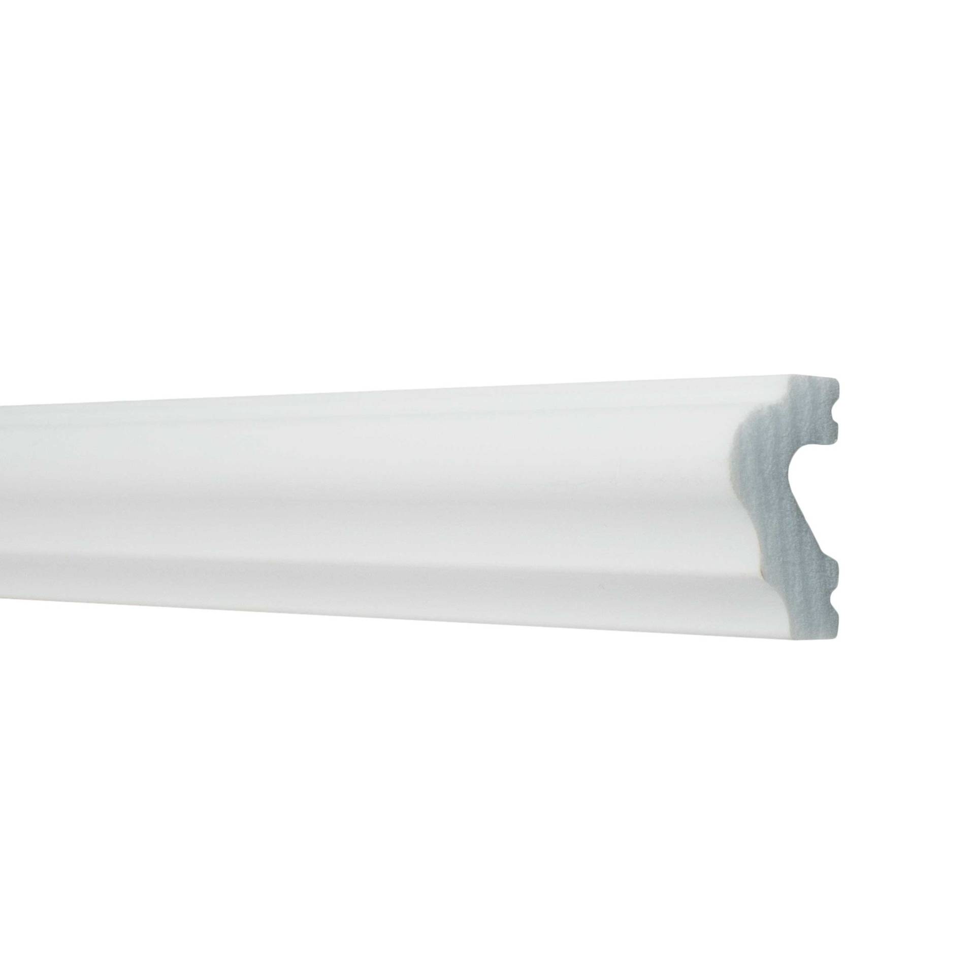 Moderne Zierleiste (NMC WALLSTYL - WL2) 20 x 40 x 2000 mm aus hochfestem Polystyrol von NMC