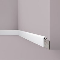 Abdeckleiste NMC CF1 wallstyl Noel Marquet Zierleiste Sockelleiste Stuckleiste Modernes Design weiß 2 m von NMC