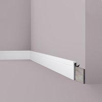 Abdeckleiste NMC CF2 wallstyl Noel Marquet Zierleiste Sockelleiste Stuckleiste Modernes Design weiß 2 m von NMC