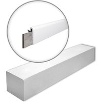 NMC - CF1-box wallstyl Noel Marquet 1 Karton set mit 18 Abdeckleisten Sockelleisten Modern weiß 36 m - weiß von NMC