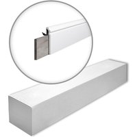 CF3-box wallstyl Noel Marquet 1 Karton set mit 19 Abdeckleisten Sockelleisten Modern weiß 38 m - weiß - NMC von NMC