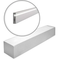 NMC IL11-box WALLSTYL Noel Marquet 1 Karton SET mit 13 Sockelleisten Stuckleisten Modern grau 26 m von NMC