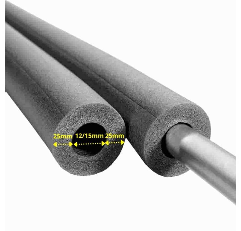 NMC Isolierschlauch CLIMAFLEX® 2m Isolierschlauch Ø 12/15 mm x 25 mm Dämmung 100% GEG von NMC