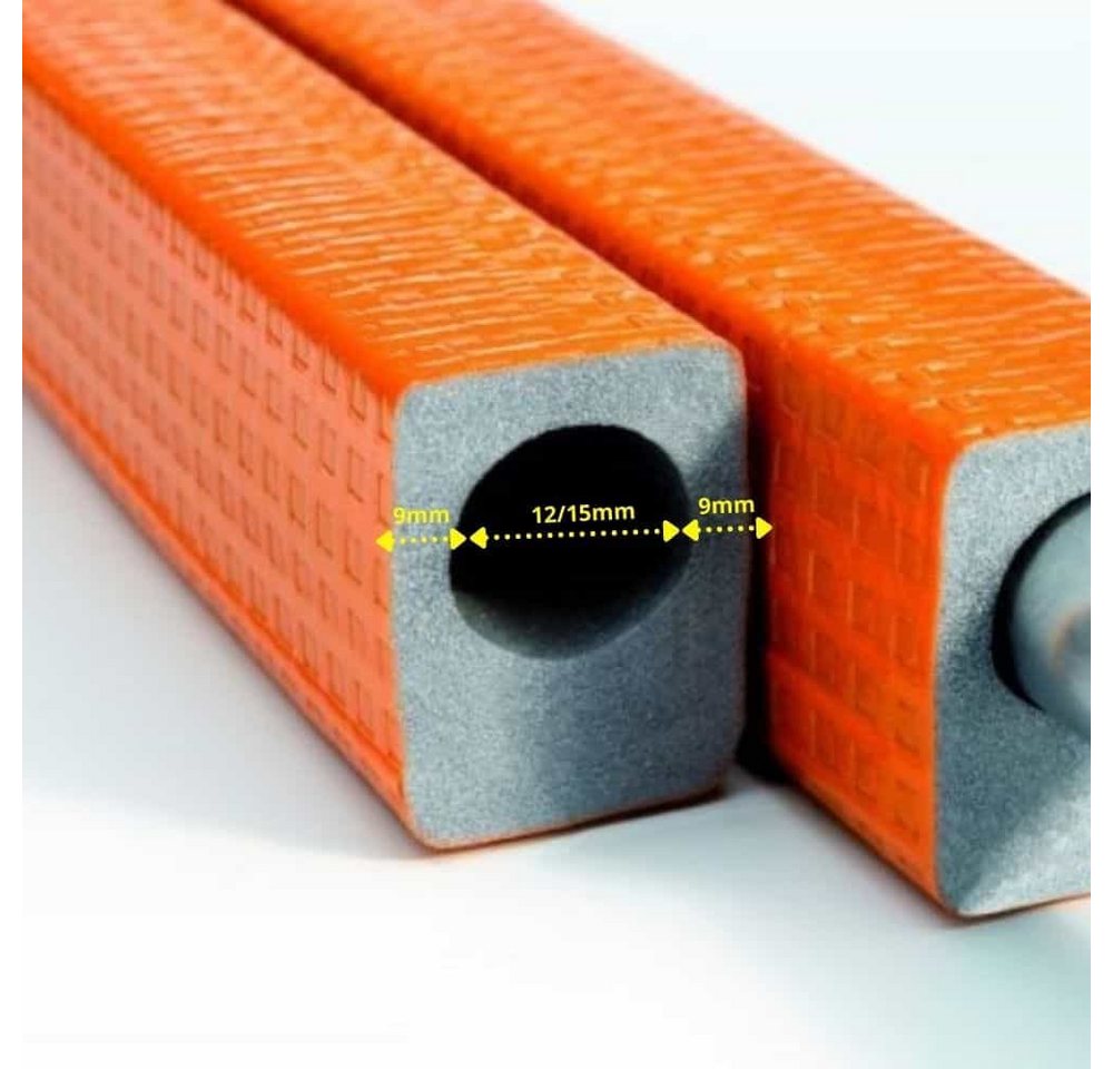 NMC Isolierschlauch Rohrisolierung, Heizungsrohr Isolierung, 2m, 12/15 mm, 9 mm Dämmung NMC Isolierschlauch Rohrisolierung, Heizungsrohr Isolierung, 2m, 12/15 mm, 9 mm Dämmung von NMC