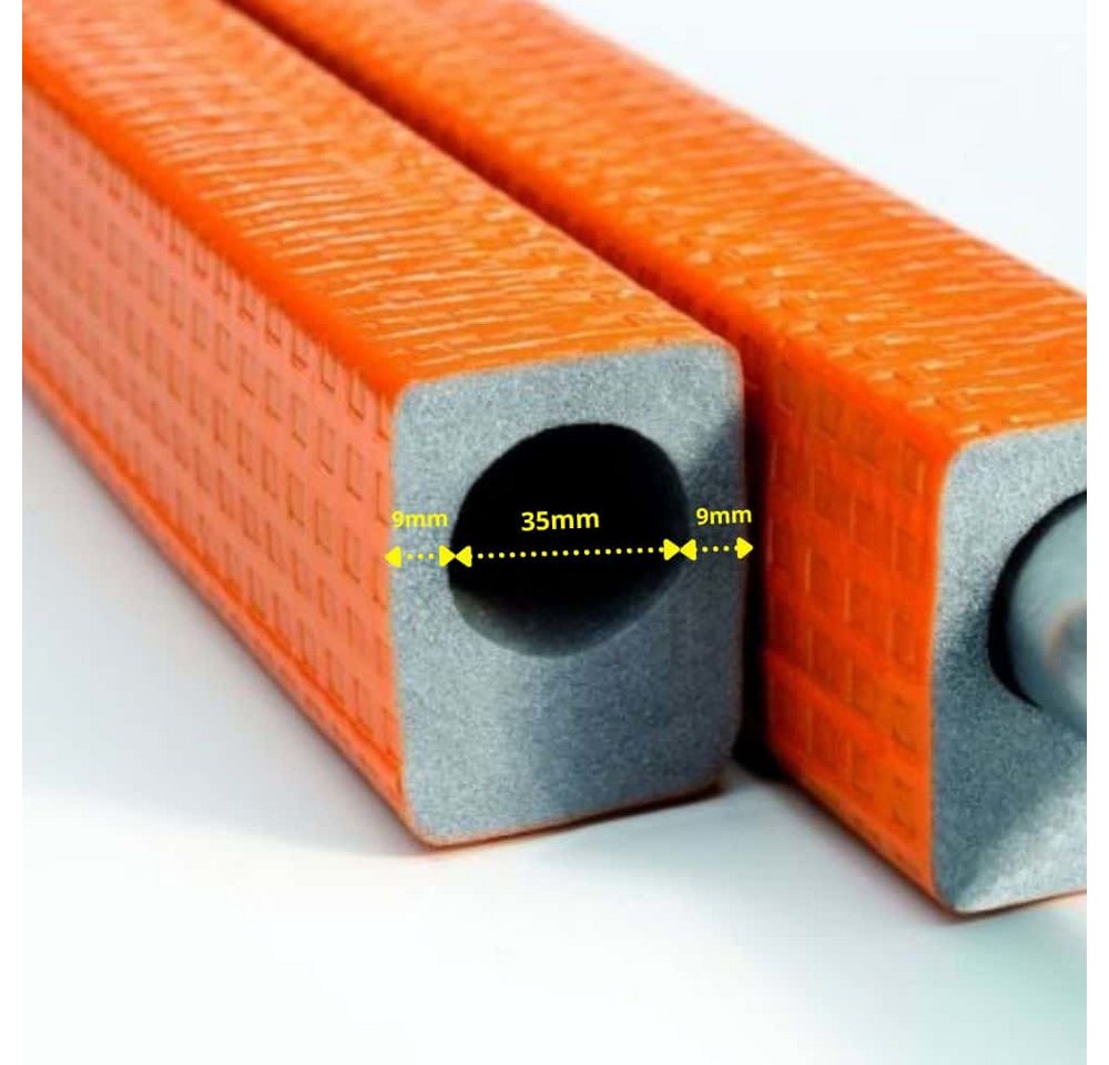 NMC Isolierschlauch Rohrisolierung 35mm, Heizungsrohr Isolierung, 9mm Dämmung, 2m Länge NMC Isolierschlauch Rohrisolierung 35mm, Heizungsrohr Isolierung, 9mm Dämmung, 2m Länge von NMC