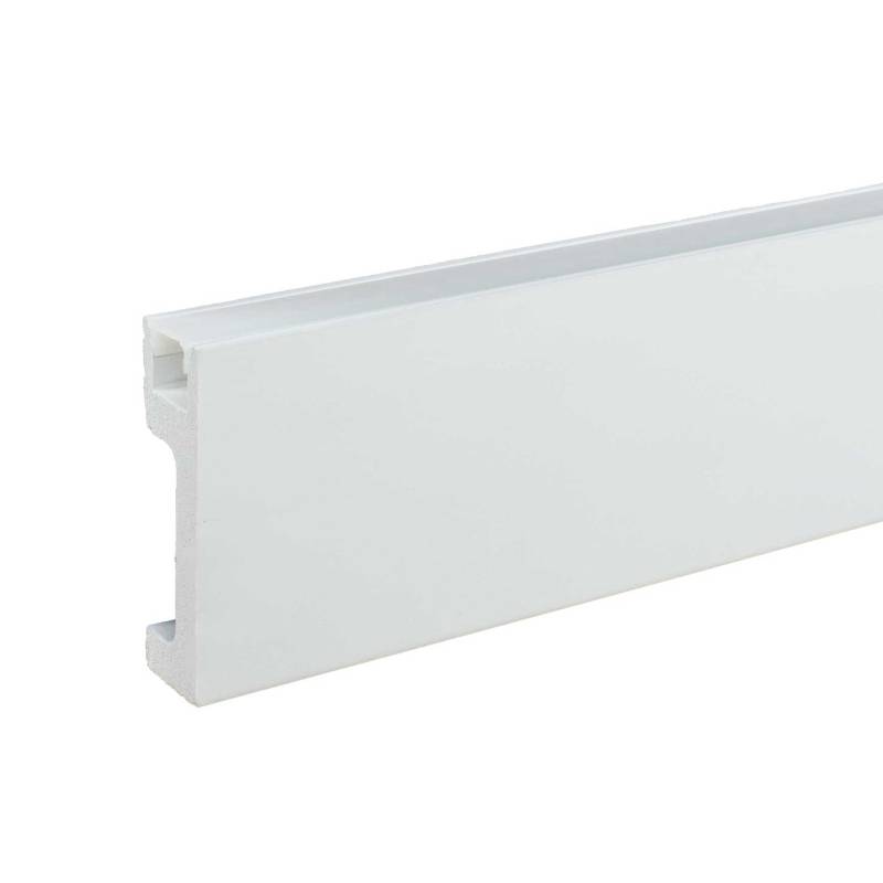 NMC | Lichtleiste | IL10 WALLSTYL | Polystyrol | 80 x 23 x 2000 mm | Weiß | Sockelleiste von NMC