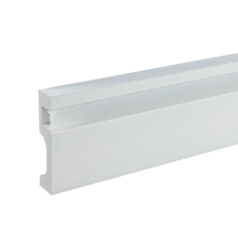 NMC | Lichtleiste | IL11 WALLSTYL | Polystyrol | 80 x 20 x 2000 mm | Weiß | Sockelleiste von NMC