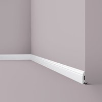 NMC - Sockelleiste FB1 wallstyl Noel Marquet Zierleiste Stuckleiste Zeitloses Klassisches Design weiß 2 m von NMC