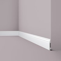 Sockelleiste NMC FB2 wallstyl Noel Marquet Zierleiste Stuckleiste Zeitloses Klassisches Design weiß 2 m von NMC