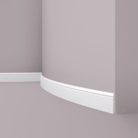 Sockelleiste NMC FL1 Flex wallstyl Noel Marquet flexible Zierleiste Stuckleiste Zeitloses Klassisches Design weiß 2 m von NMC