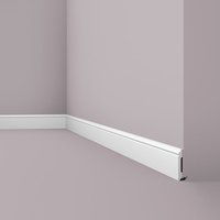 Sockelleiste NMC FL1 wallstyl Noel Marquet Zierleiste Stuckleiste Zeitloses Klassisches Design weiß 2 m von NMC