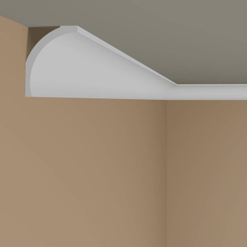 NMC Stuckleiste B1 NOMASTYL 78 x 66 x 2000 mm Polystyrol weiß Deckenleiste von NMC