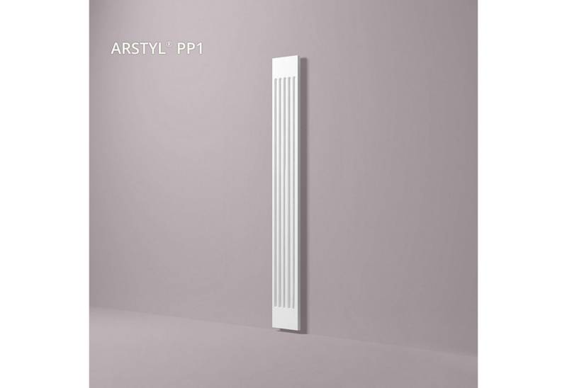 NOËL & MARQUET by nmc Wanddekoobjekt NMC PP1 ARSTYL Pilaster Schaft Pilaster Zierelement (Pilaster Schaft, 1 St., Pilaster Zierelement Zeitloses Klassisches Design), weiß, vorgrundiert von NOËL & MARQUET by nmc