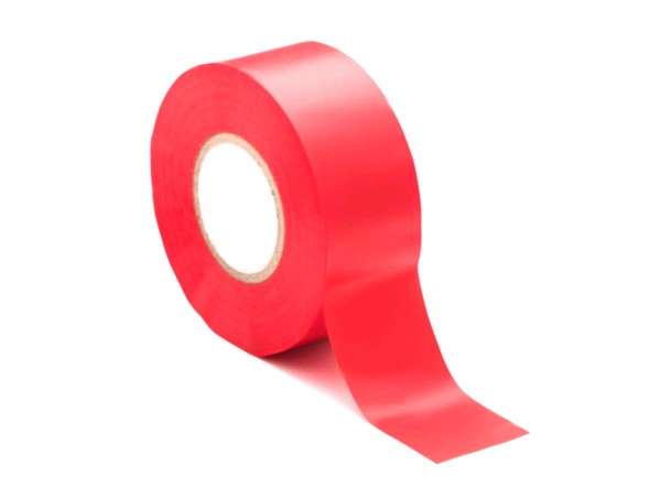 PVC Klebeband 30mm 33 m | für PE Rohrisolierung | rot von NMC (Hersteller von synthetischer Schaumstoffe)