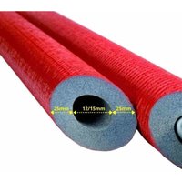 Rohrisolierung, Heizungsrohrisolierung, 2m, Ø 12/15 mm, 25mm, Dämmung nach GEG Rohrisolierung, Heizungsrohrisolierung, 2m, Ø 12/15 mm, 25mm, Dämmung nach GEG von NMC