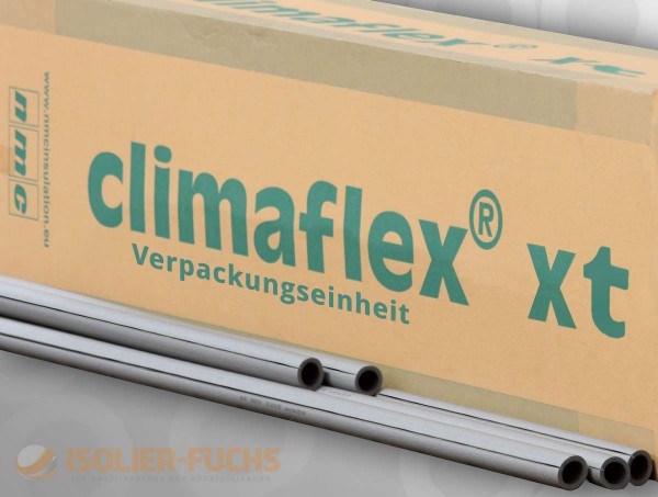 Rohrisolierung 2m PE selbstklebend Isolierschlauch 13mm Isolierstärke NMC Climaflex naturefoam easy VPE | GEG von NMC (Hersteller von synthetischer Schaumstoffe)