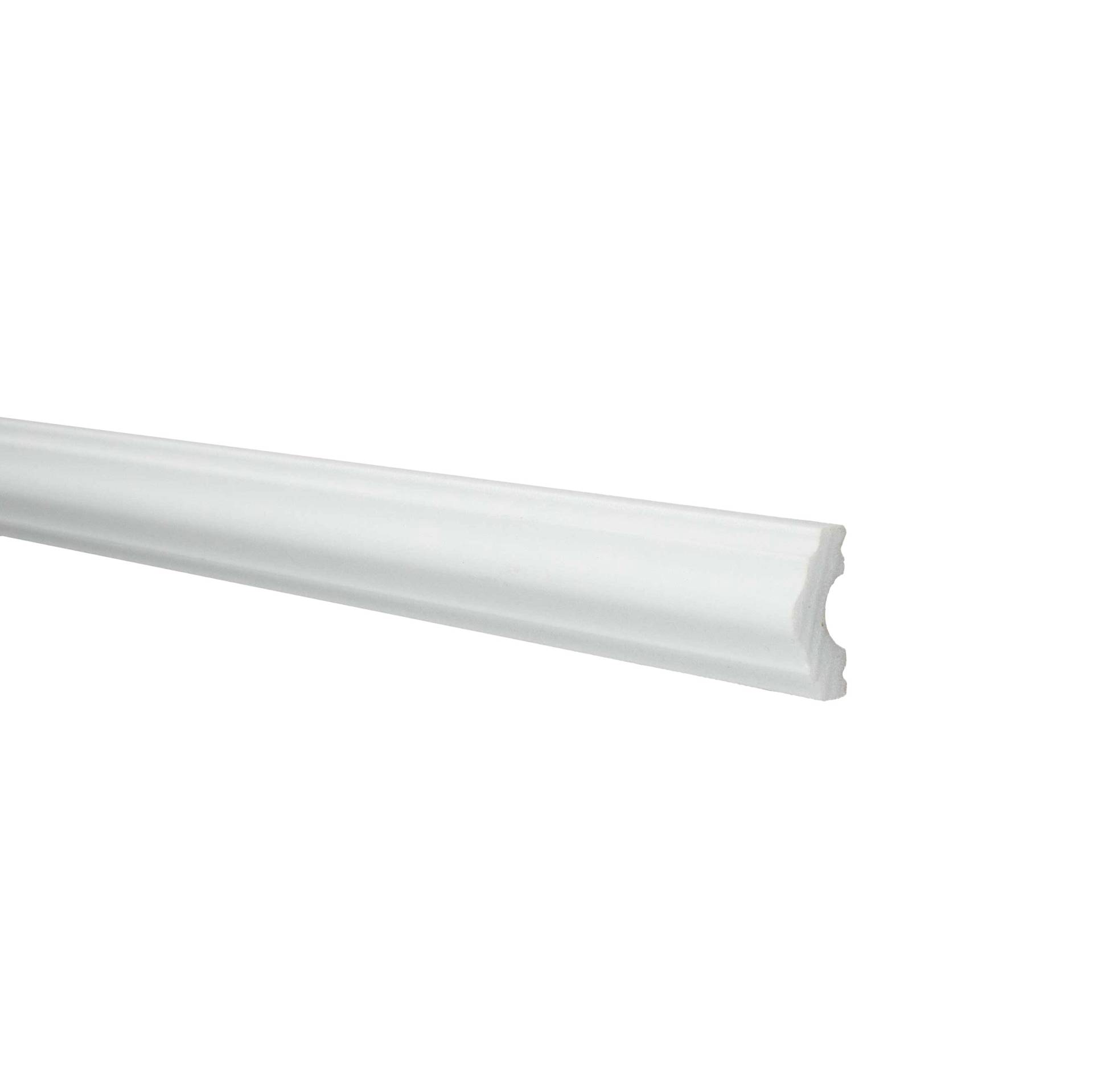 Schöne Zierleiste (NMC WALLSTYL - WL3) | 15 x 40 x 2000 mm | aus hochfestem Polystyrol von NMC