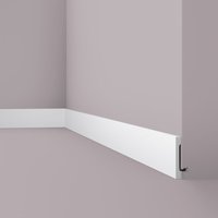 Noel&marquet - Sockelleiste nmc FD2S wallstyl Noel Marquet Zierleiste Wandleiste Türumrandung Modernes Design weiß 2 m von NOEL & MARQUET