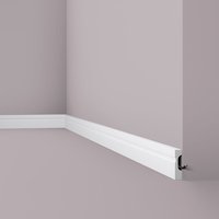 Sockelleiste NMC FD7 wallstyl Noel Marquet Zierleiste Stuckleiste Zeitloses Klassisches Design weiß 2 m von NMC