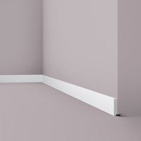 Sockelleiste NMC FT2 WALLSTYL Noel Marquet Zierleiste Wandleiste Friesleiste Modernes Design weiß 2 m von NMC