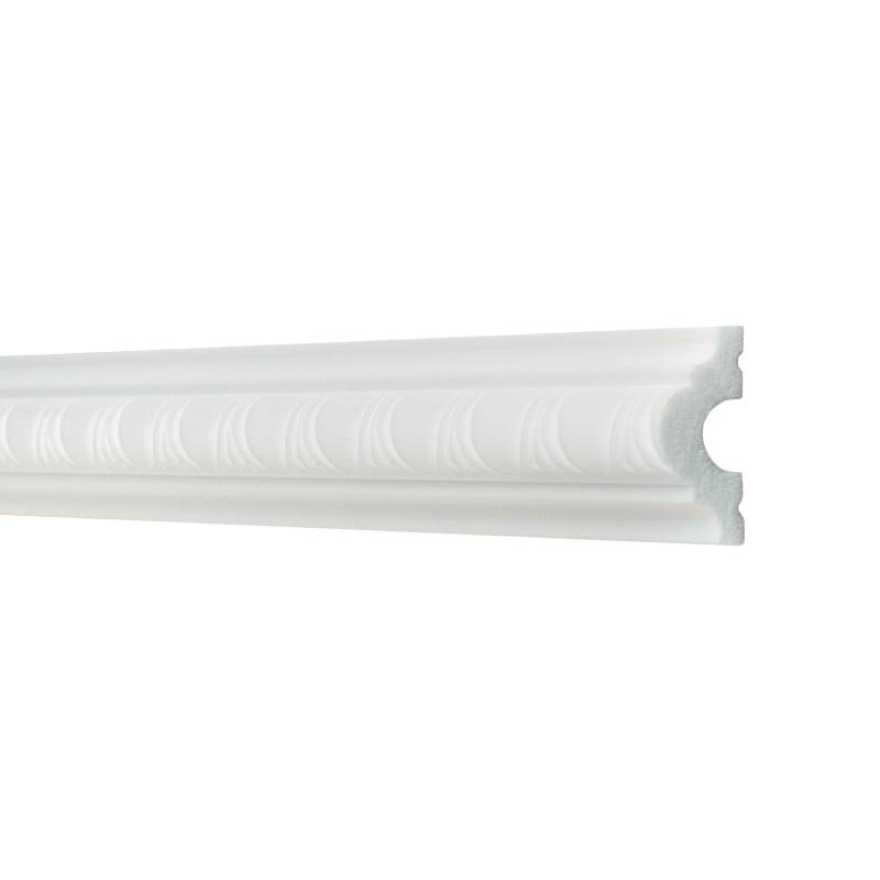 Stilechte Zierleiste (NMC WALLSTYL - WO1) | 20 x 40 x 2000 mm | hochfestes Polystyrol von NMC