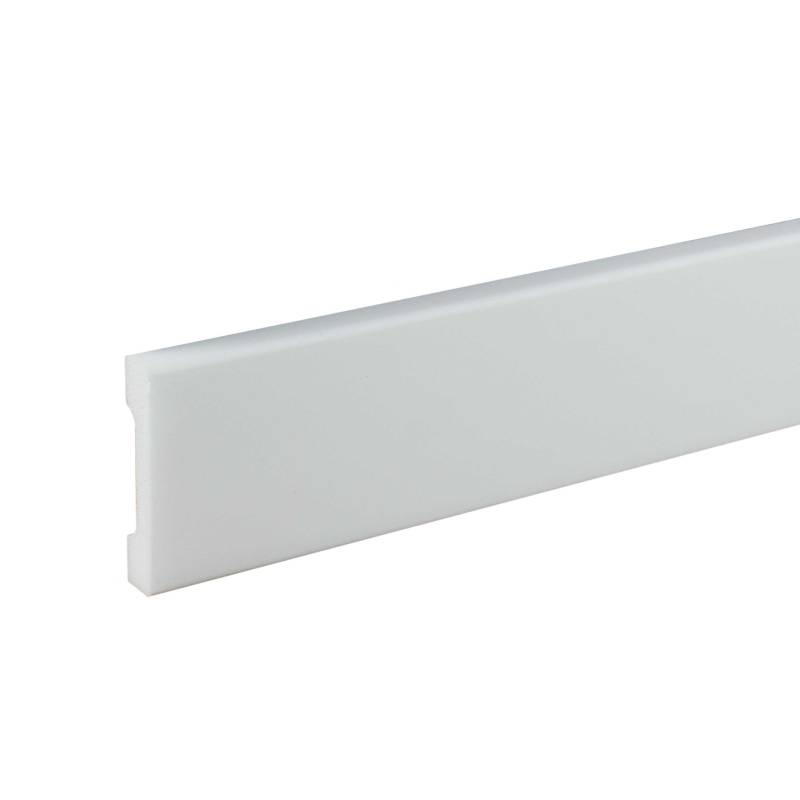 Stilvolle Zierleiste (NMC WALLSTYL - WD4) 12 x 58 x 2000 mm hochfestes Polystyrol von NMC