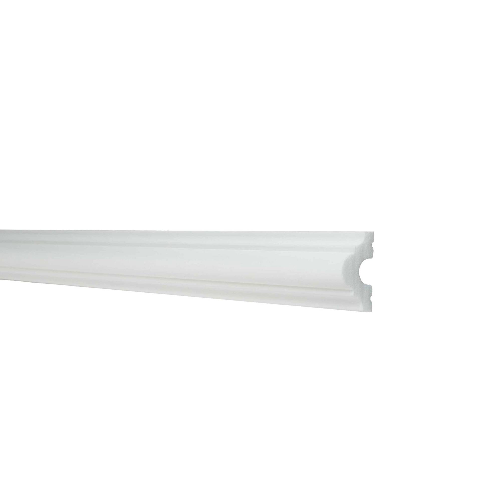 Stilvolle Zierleiste (NMC WALLSTYL - WL1) 20 x 40 x 2000 mm hochfestes Polystyrol von NMC